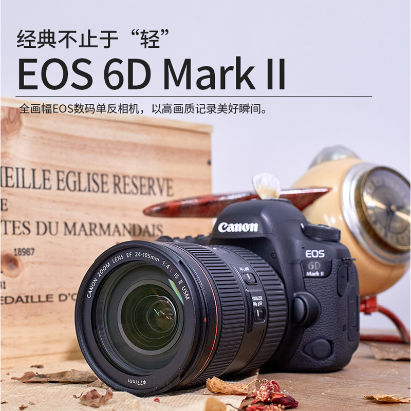 佳能(Canon)EOS 6D2 数码相机专业单反 6D2单机身 全画幅CMOS 约2620万像素 海外版有中文菜单